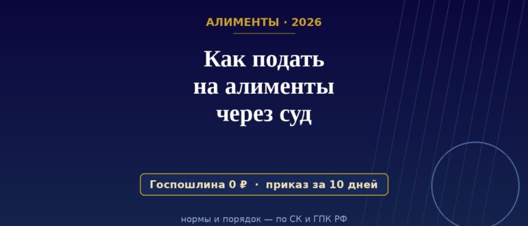 Как подать на алименты через суд — пошаговая инструкция