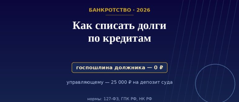 Как законно списать долги по кредитам: банкротство физлиц